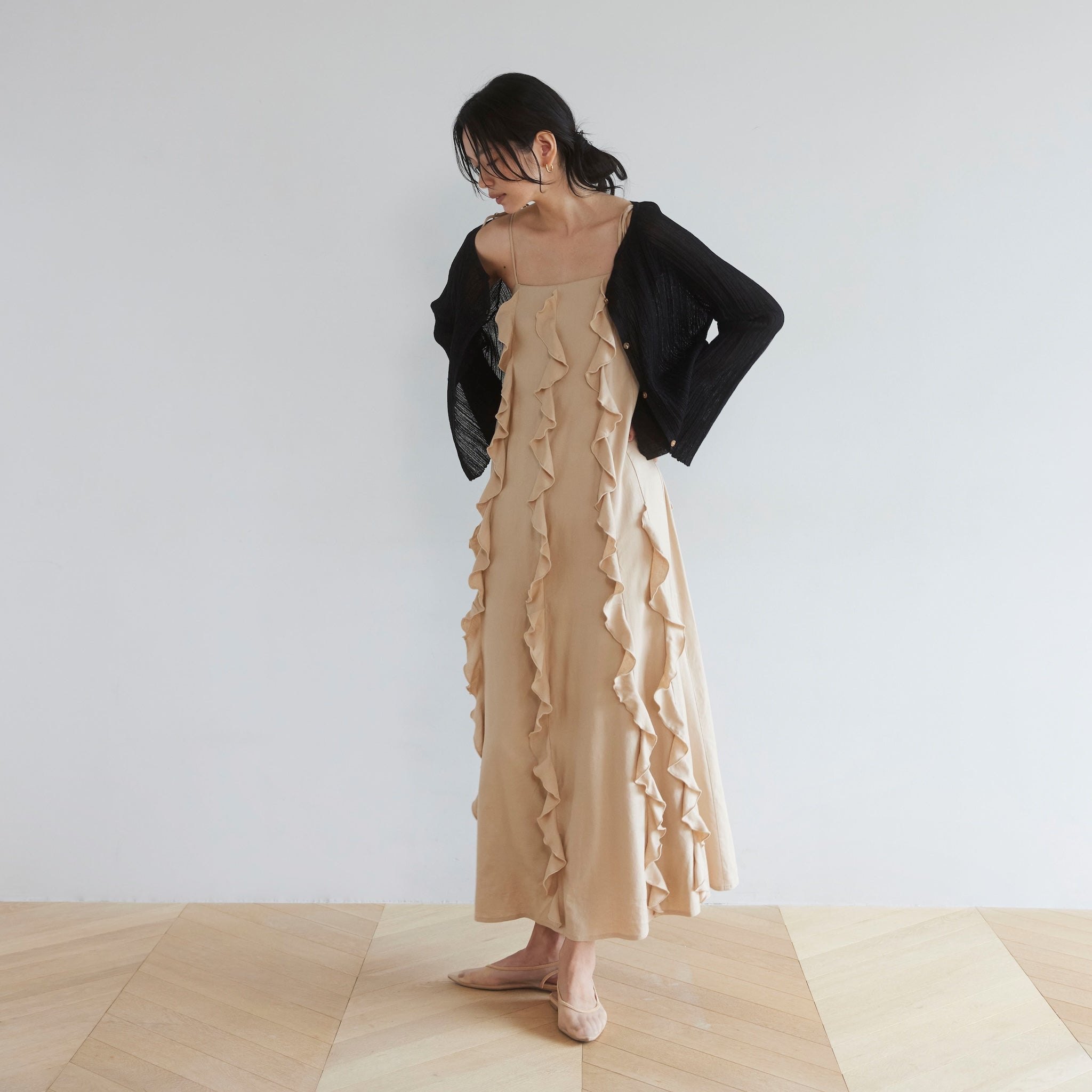 Flare fin cami dress