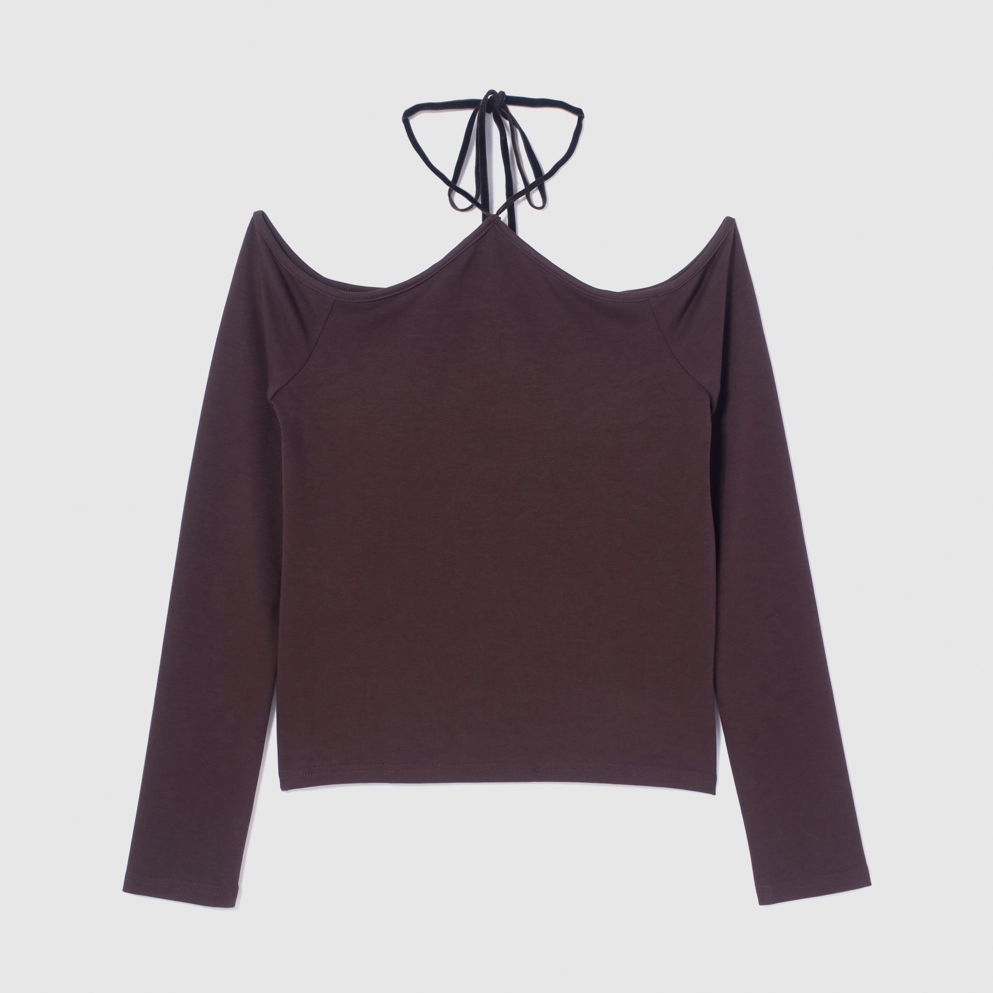 Moftyオフショルホルタートップス