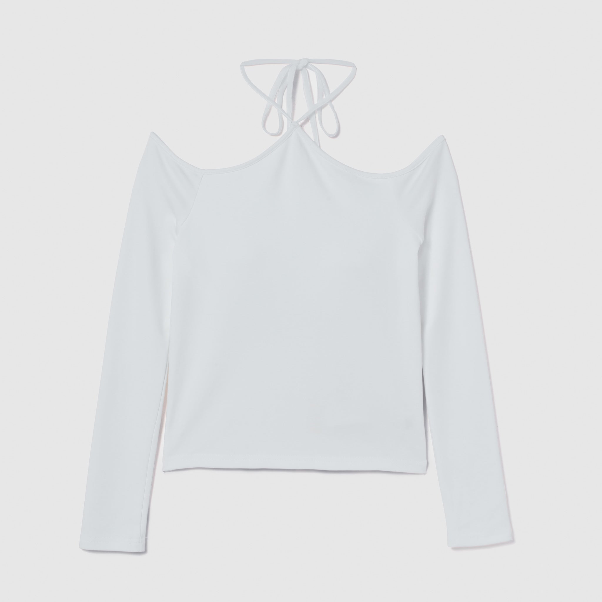 Moftyオフショルホルタートップス