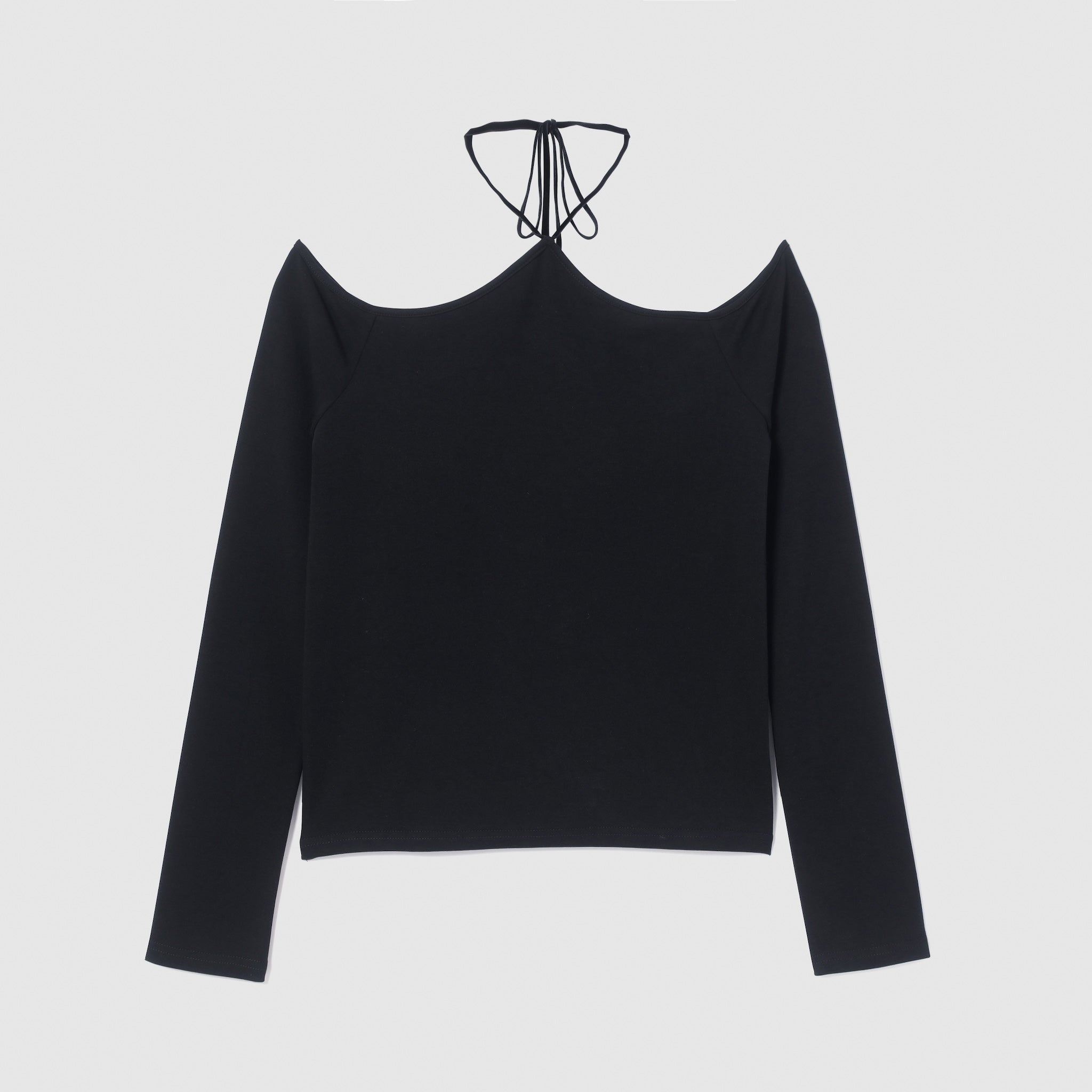 Moftyオフショルホルタートップス