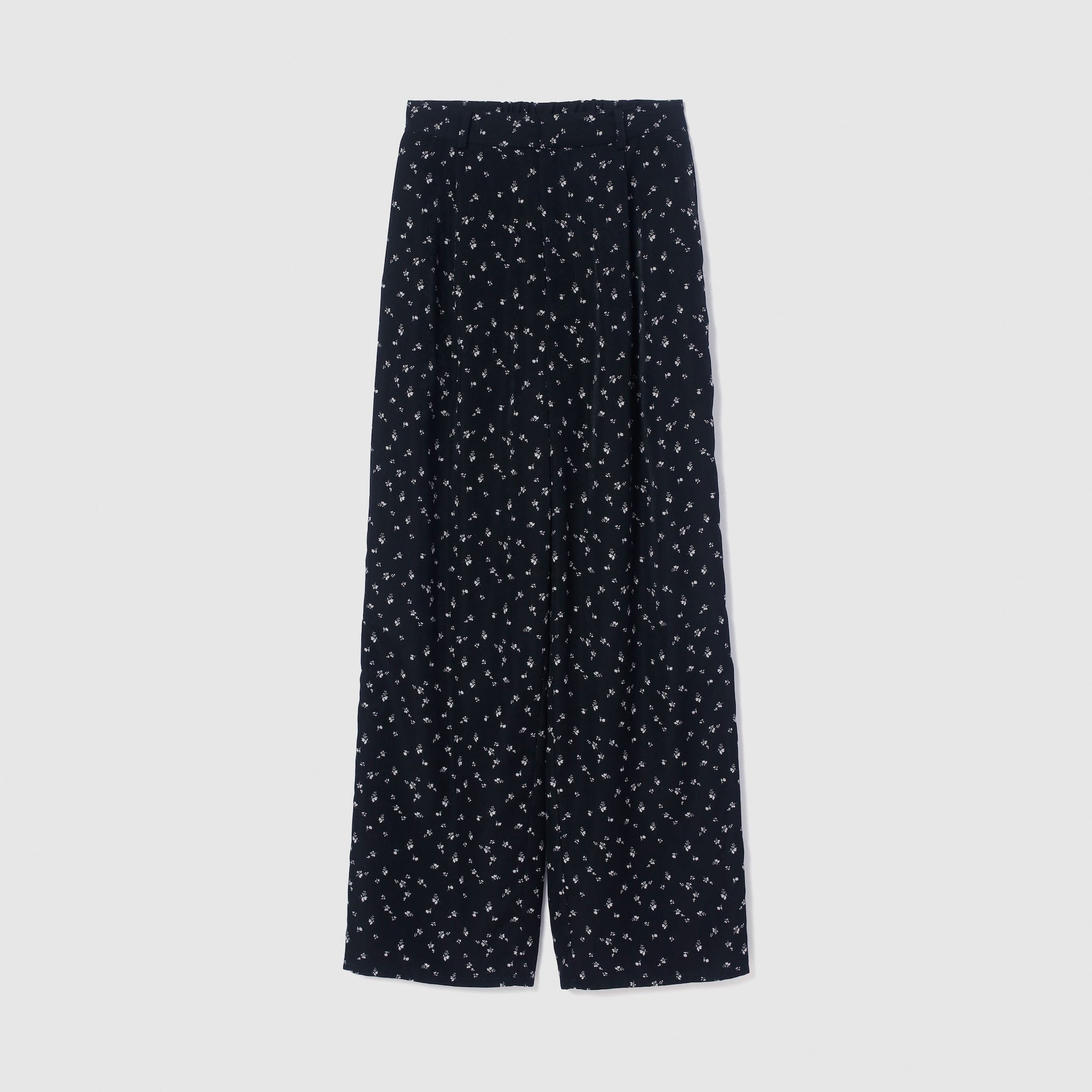 Mini flower tuck pants