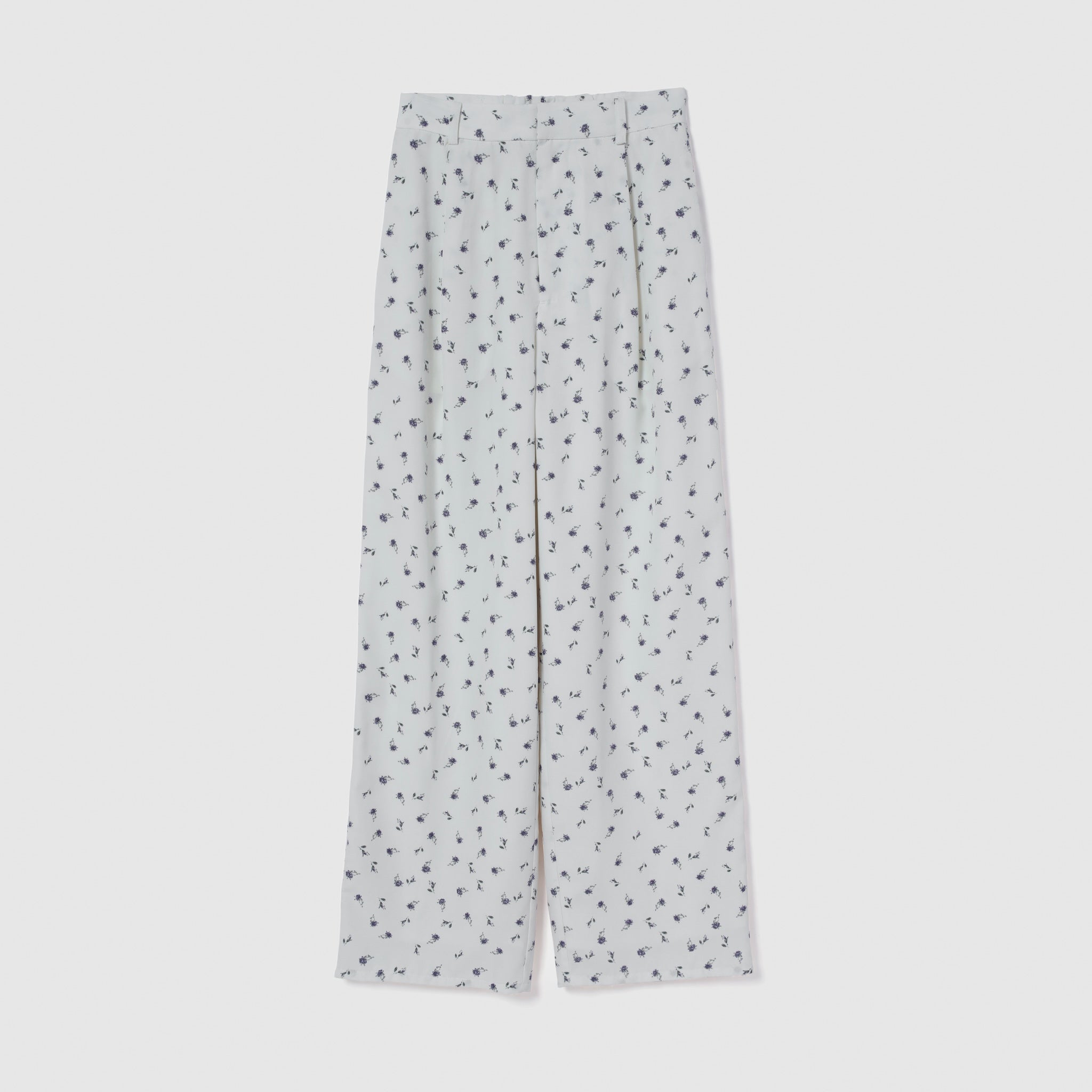 Mini flower tuck pants