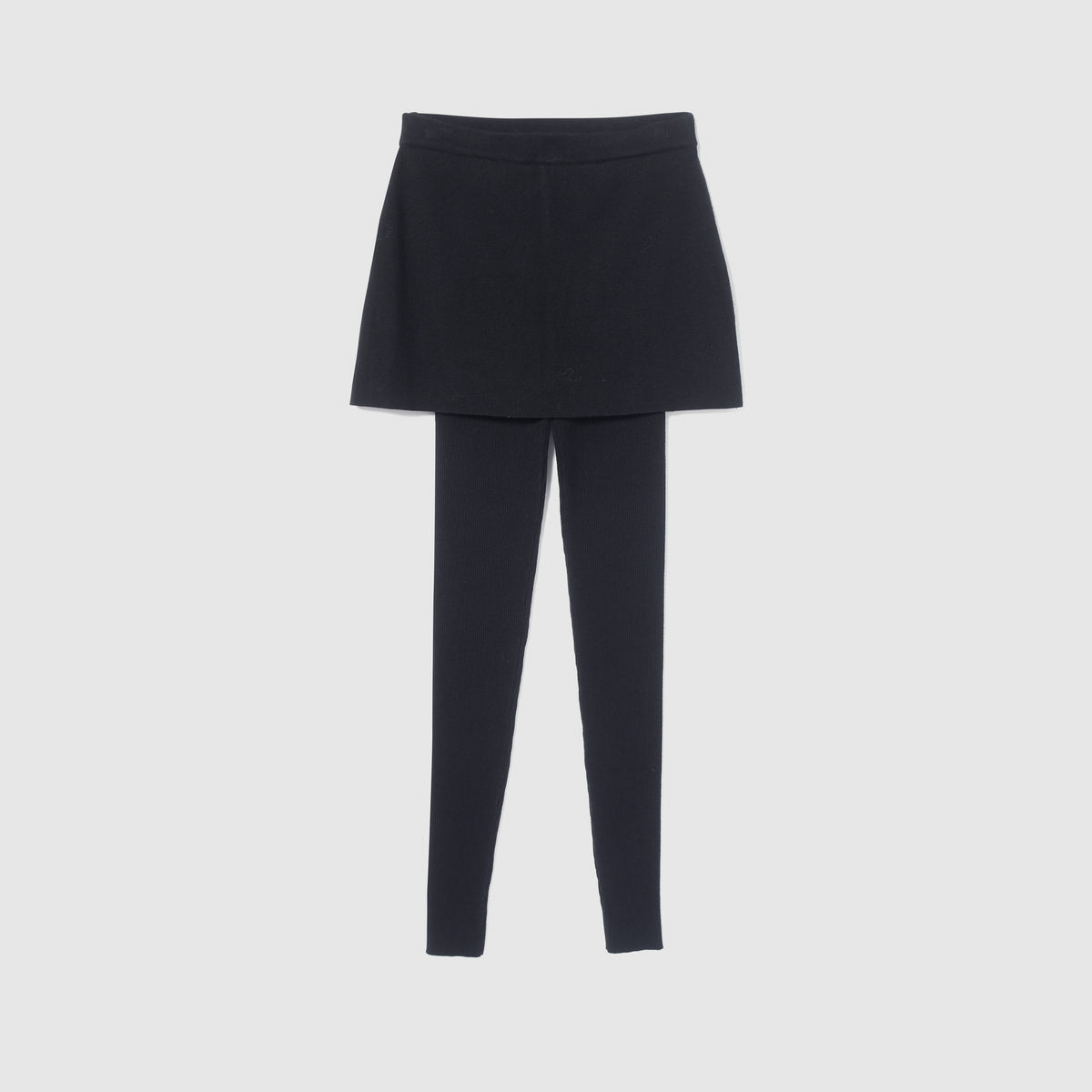 Skirt with Ribbed Leggings