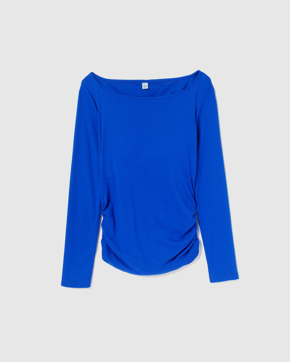 Back Cross Padded Boat Neck Top