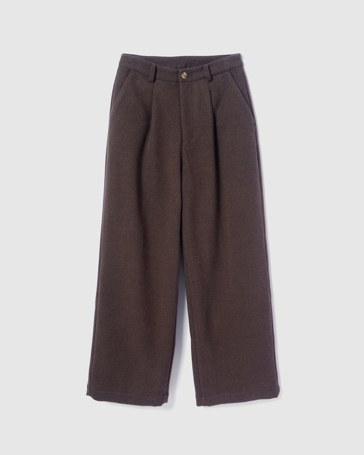collab Brushed Serge Tuck Slacks