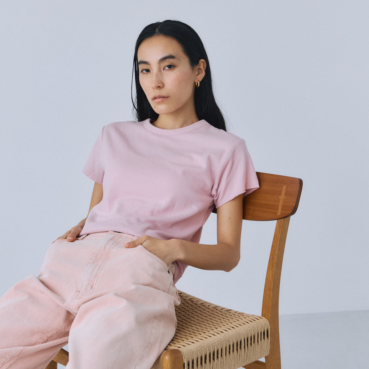 C/2FACE Circle Neck T-shirt