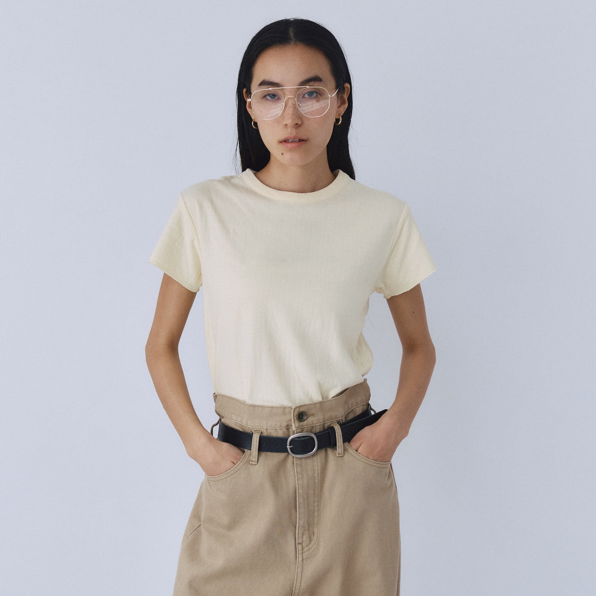 C/2FACE Circle Neck T-shirt