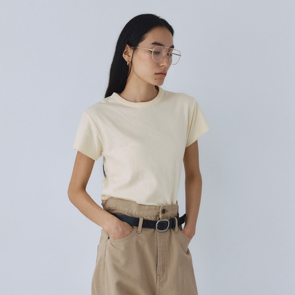 C/2FACE Circle Neck T-shirt