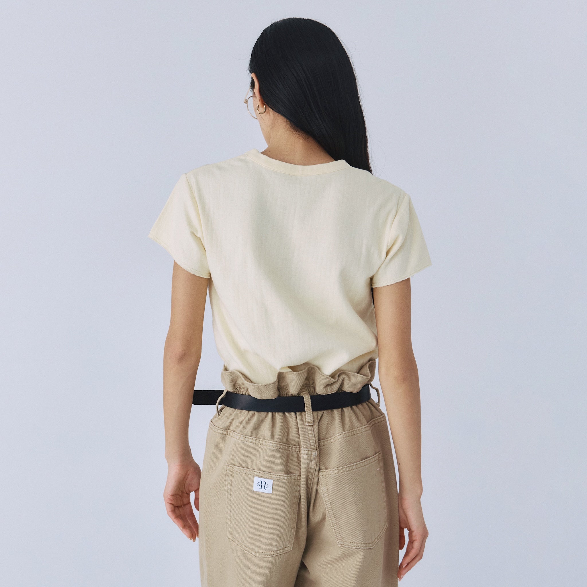 SeaRoomlynn Basic サークルネックTシャツ C/2FACE サークルネックTシャツ