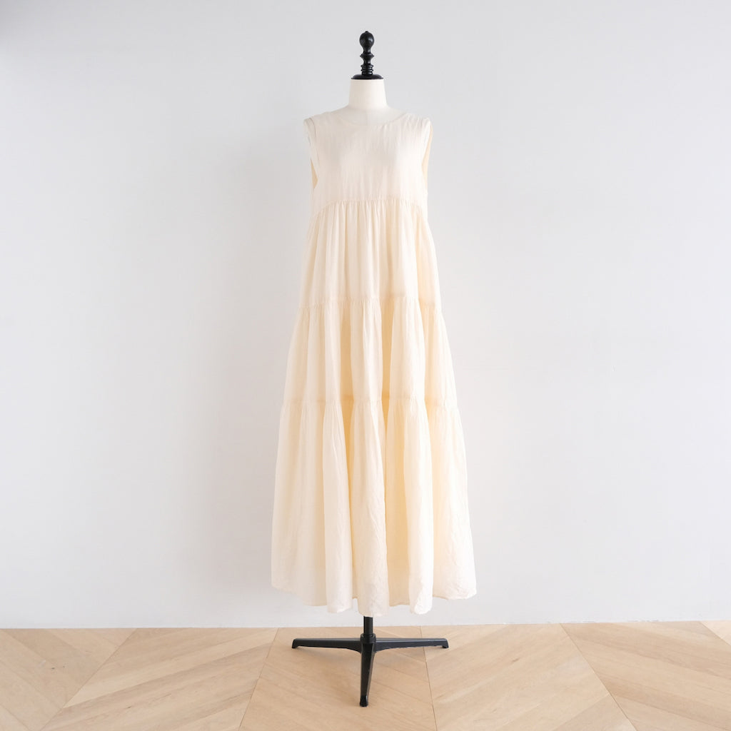 Cotton voileボリュームドレス