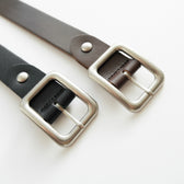 SQUARE BUCKLE LEATHER BELT
