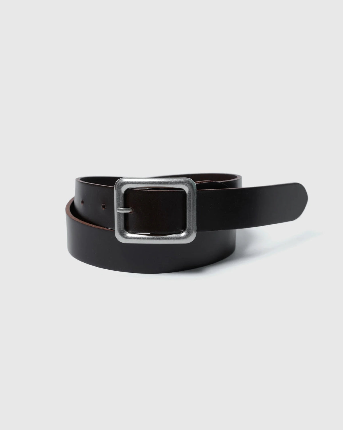 SQUARE BUCKLE LEATHER BELT