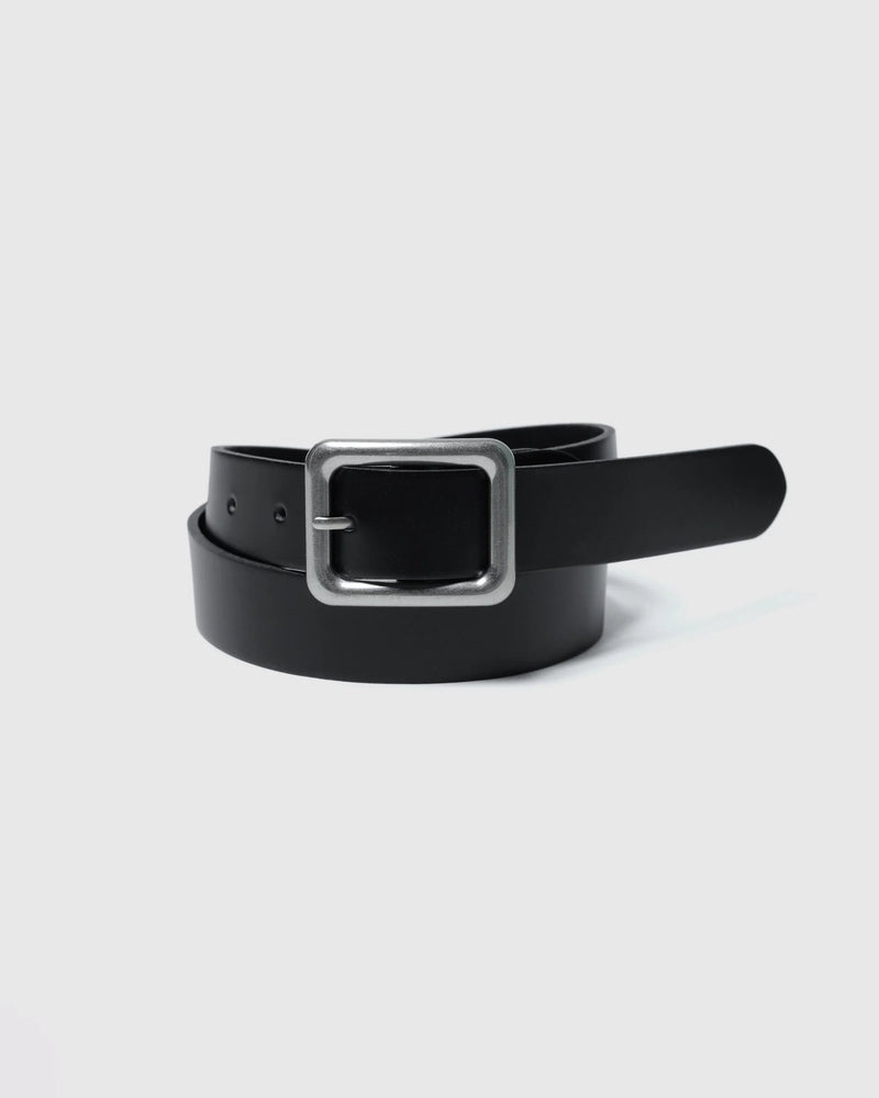 SQUARE BUCKLE LEATHER BELT