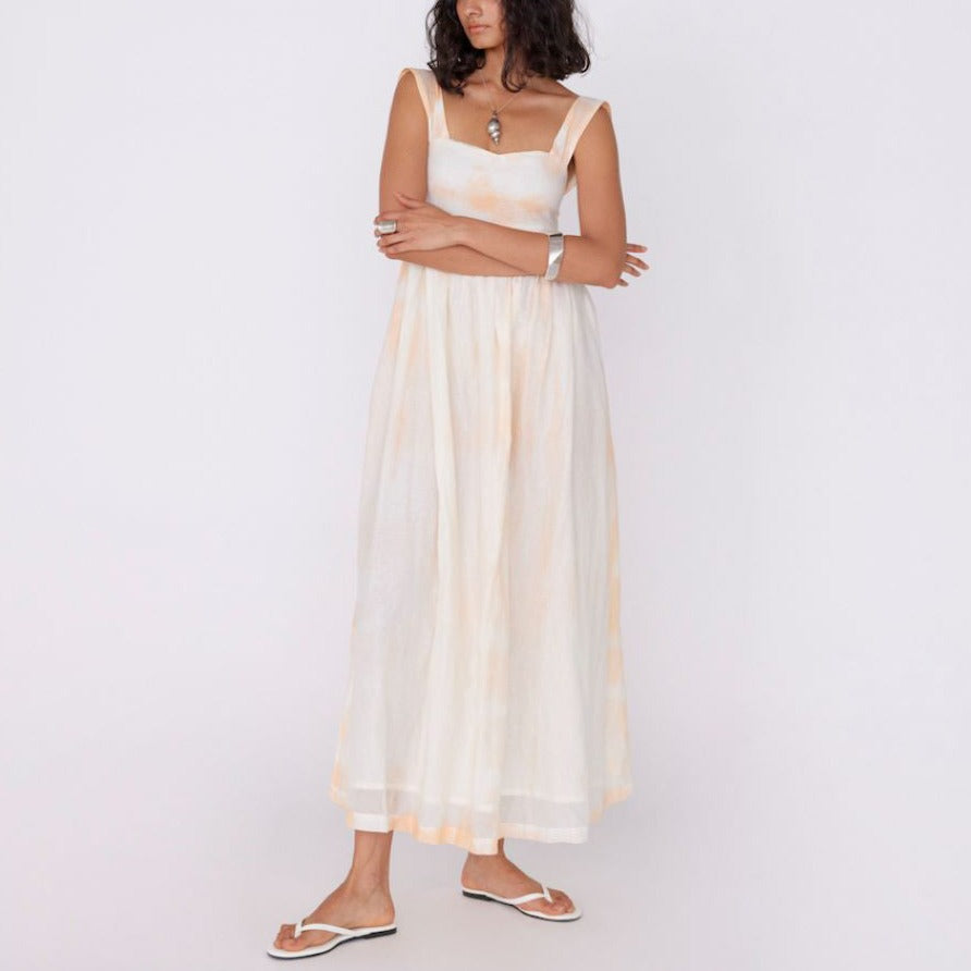 Brushed Dyed Back Ribbon Dress