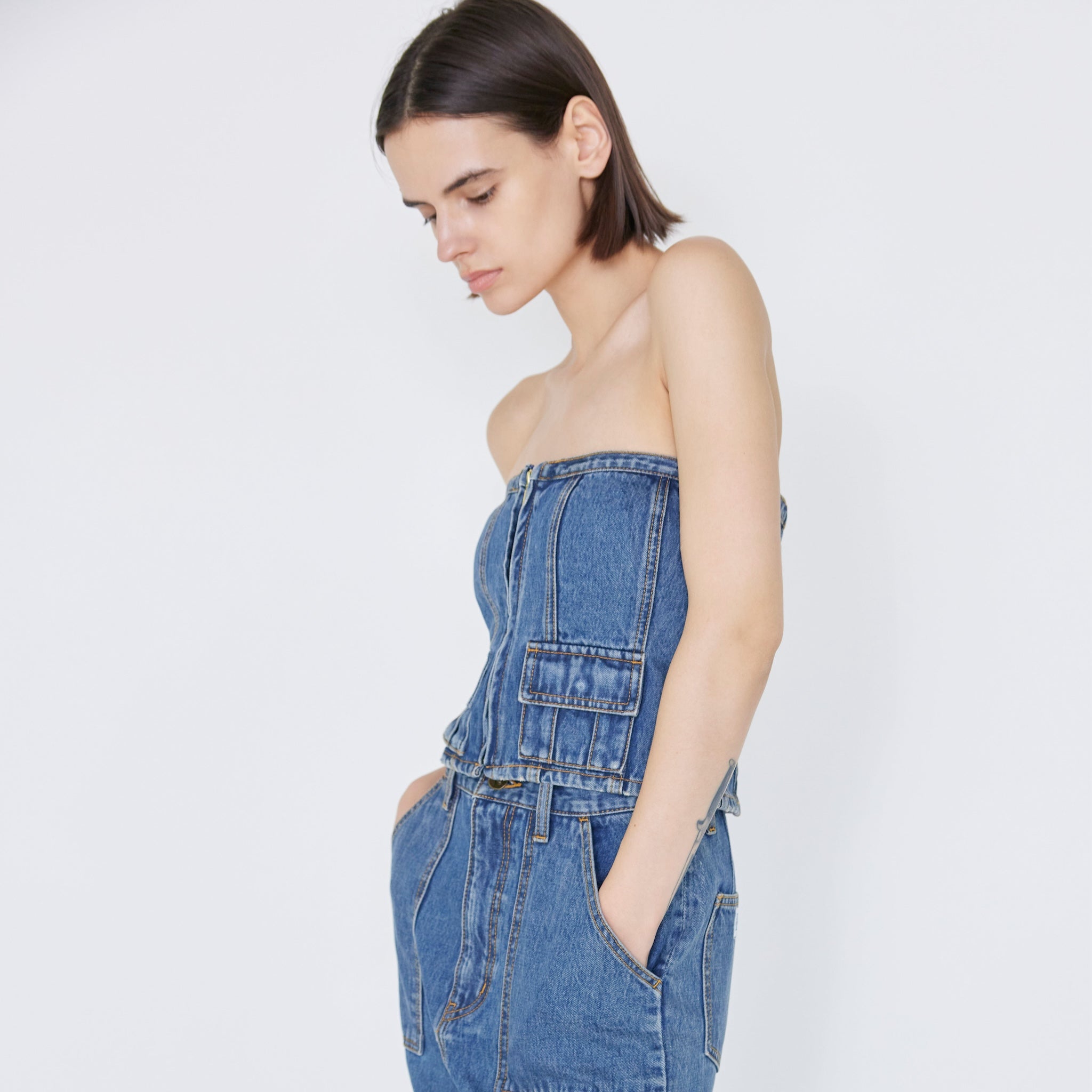 シールームリン Denim miniビスチェ シールームリン Denim miniビスチェ