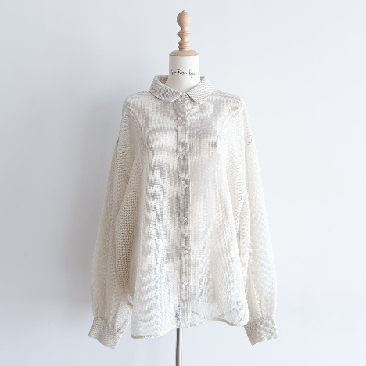 Cotton Mesh ルーズシャツ