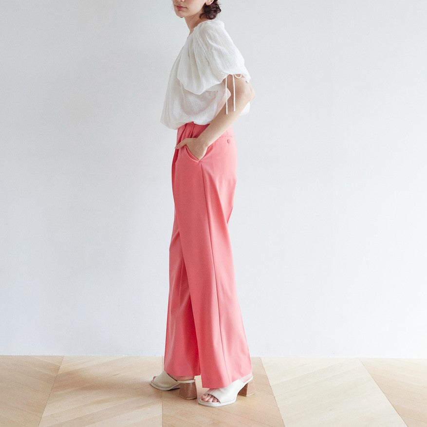 Stretch twill straight pants