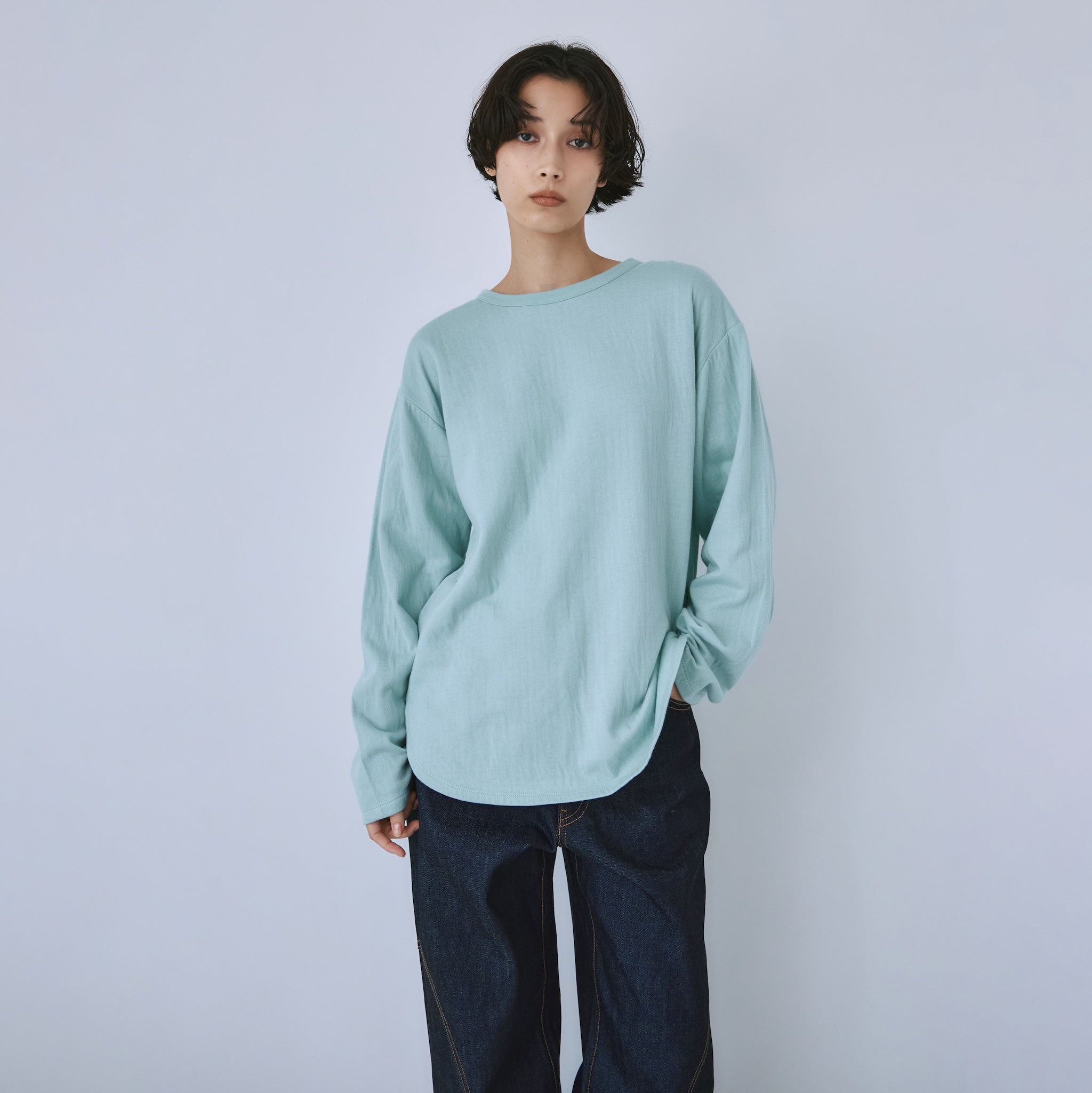 C/2FACE ラウンドヘムクルーロンT