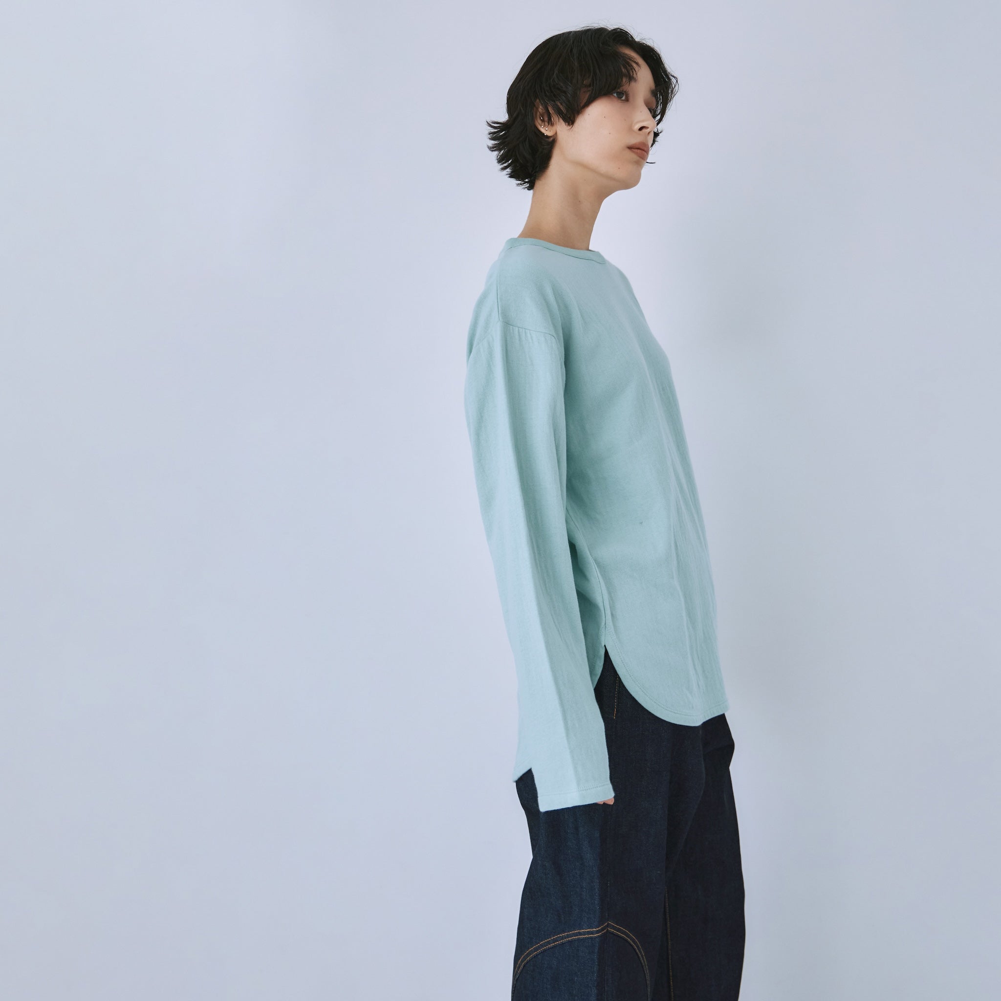 C/2FACE ラウンドヘムクルーロンT