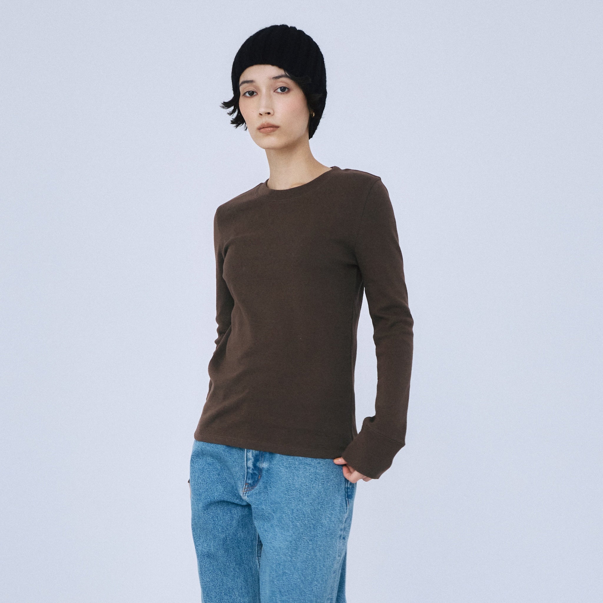 【10月23日まで】シールームリン Wide sleeveコットンロンT オールドコットBasicロングスリーブ