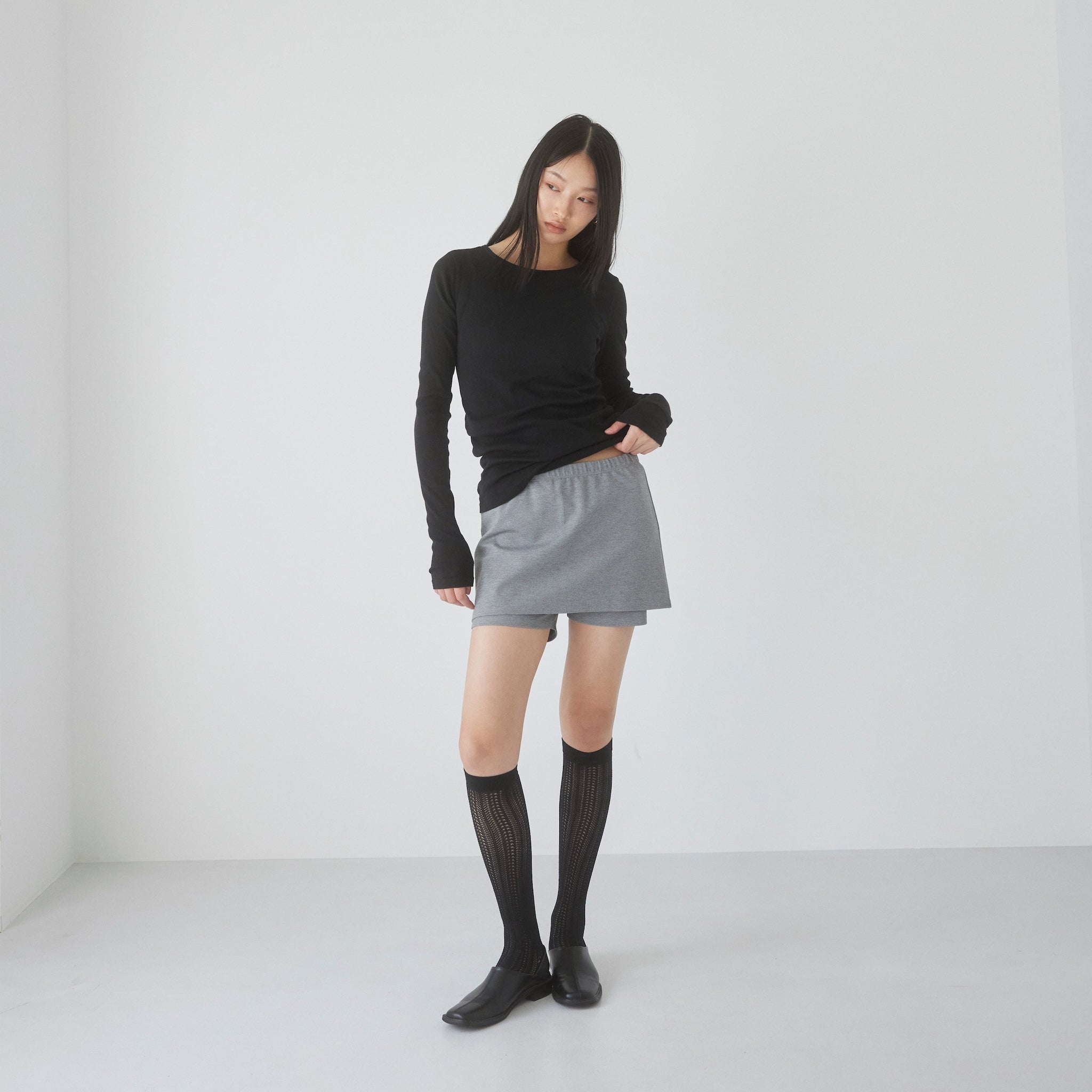searoomlynn Light Sheer RIB Fit トップス レモン Light Sheer RIB Fitトップス