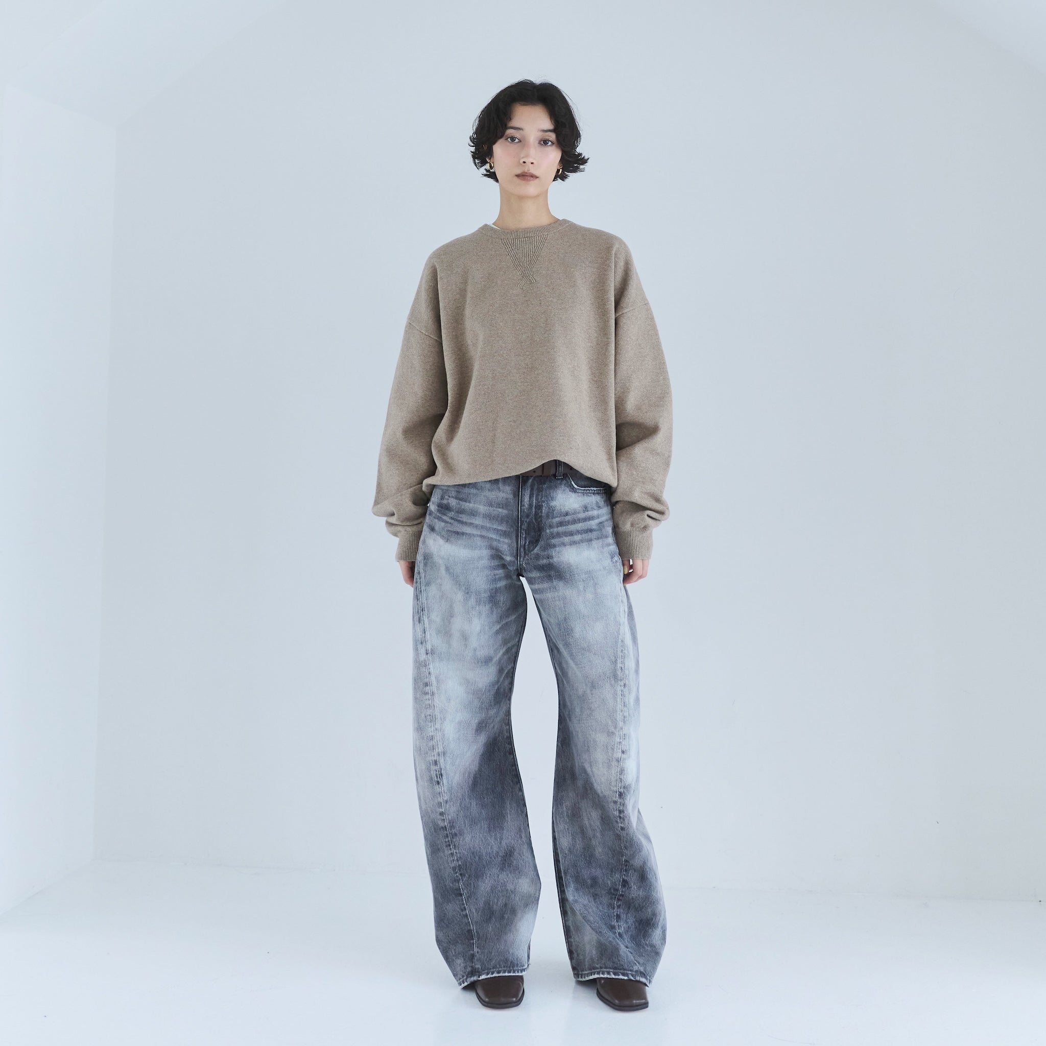 SeaRoomlynn Sweatlikeルーズニットプルオーバー Sweatlikeルーズニットプルオーバー