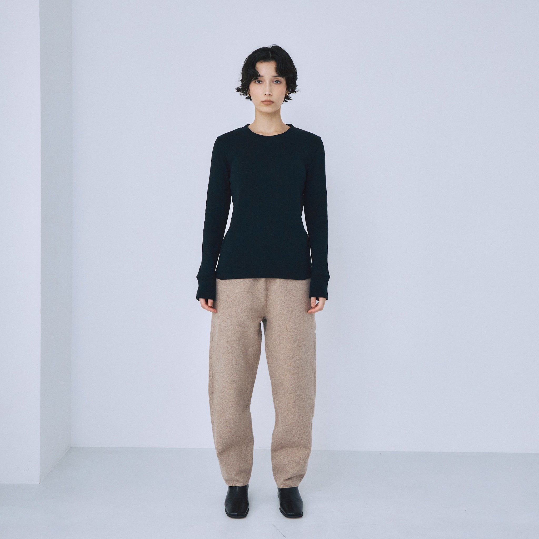 もいSweatlikeリラックステーパード / スウェットギャザーパンツ Sweatlikeリラックステーパード