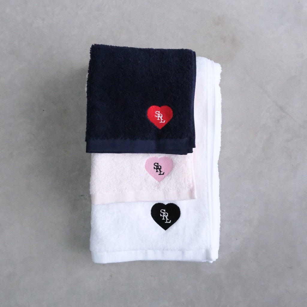 HEART EMBROIDERY Hand towel