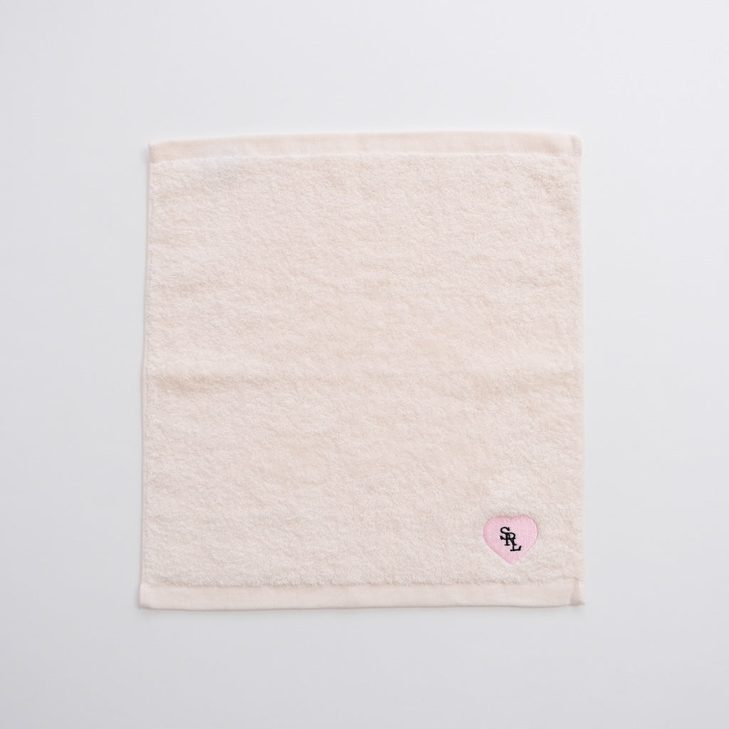 HEART EMBROIDERY Hand towel