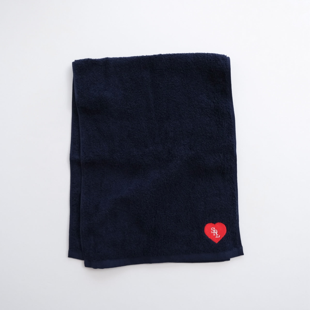 HEART EMBROIDERY Face towel