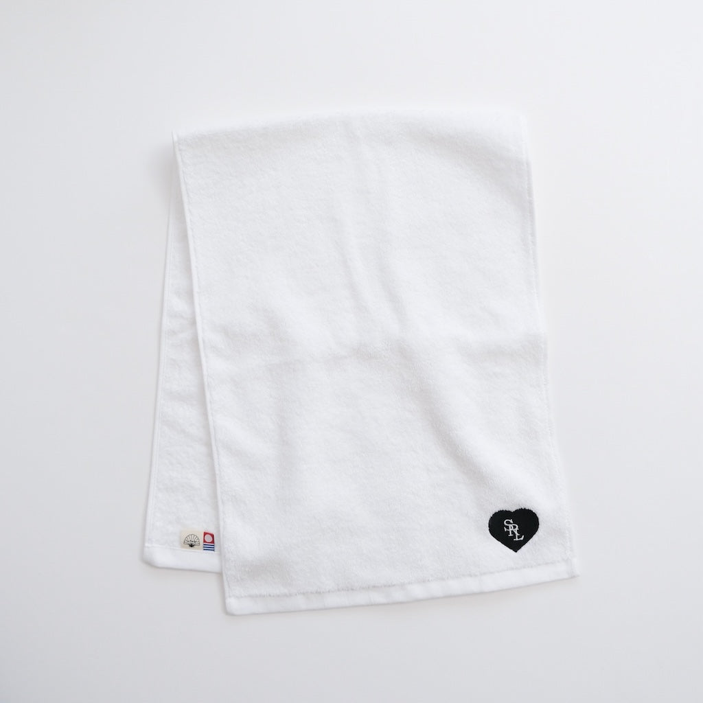 HEART EMBROIDERY Face towel