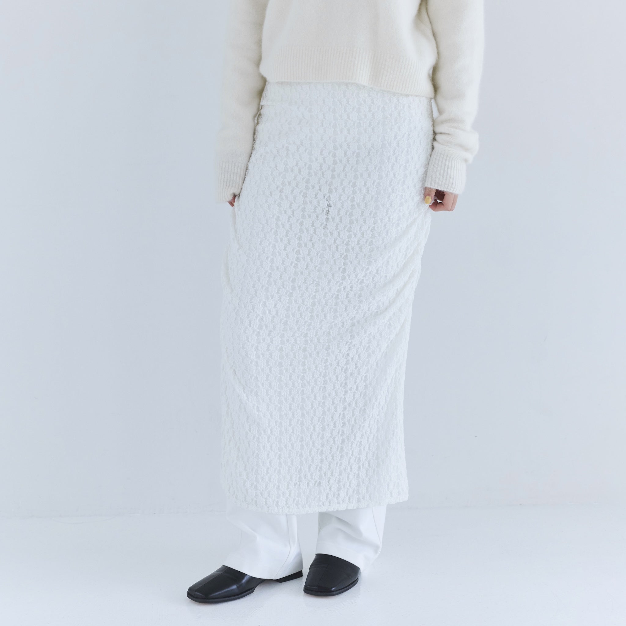 Basic Flareボトムス Layeredスカート set