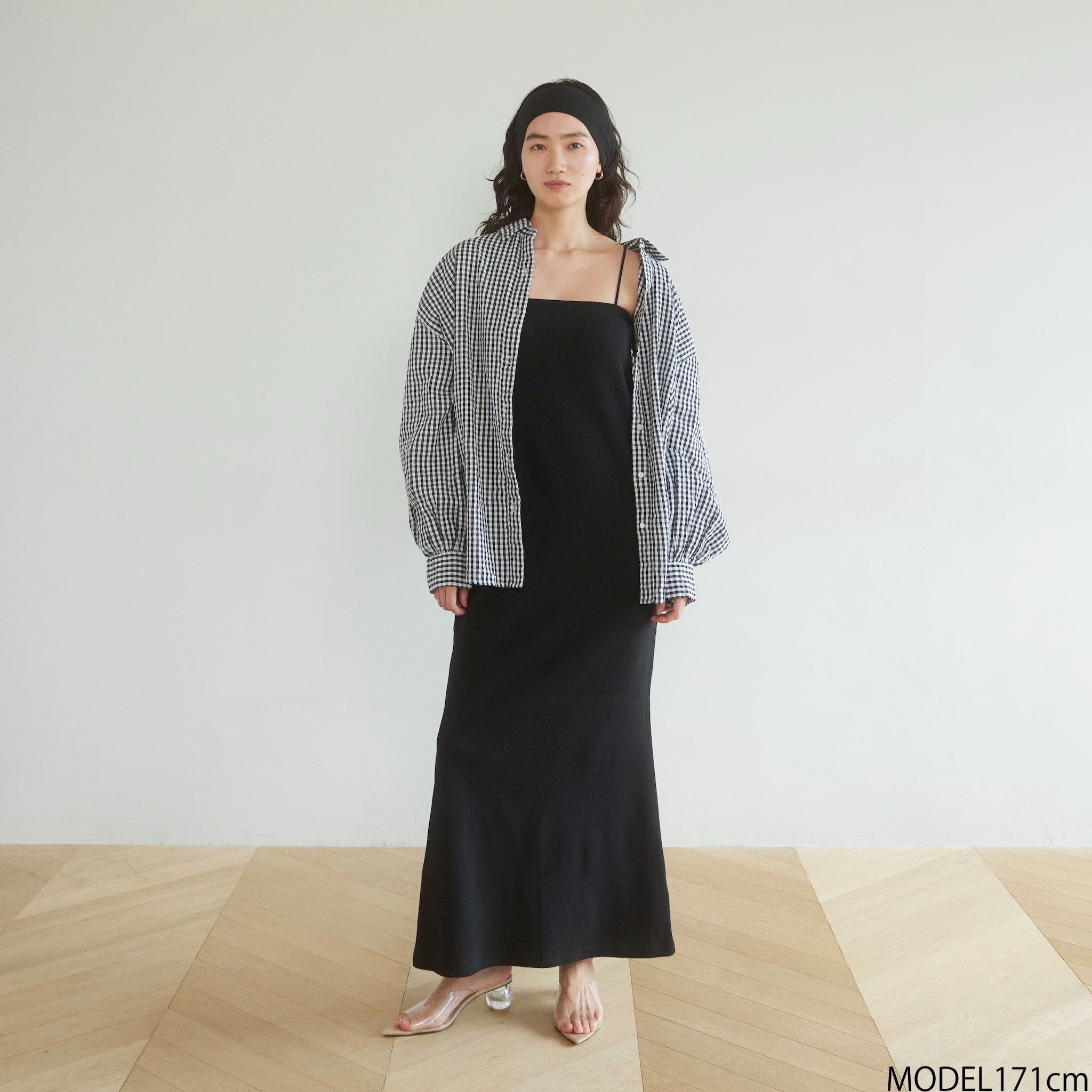 ECO FABRICギンガムチェックルーズシャツ