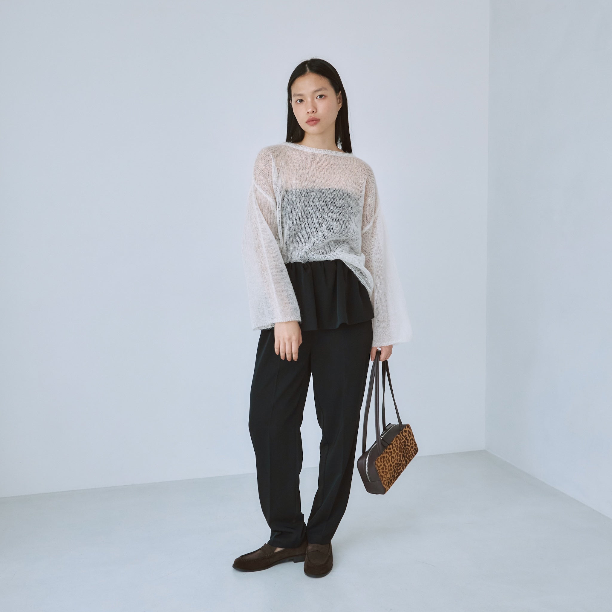 美品✨ドゥーズィエムクラス KID MOHAIR プルオーバー　モヘヤ　ボーダー KIDモヘヤSheerプルオーバー