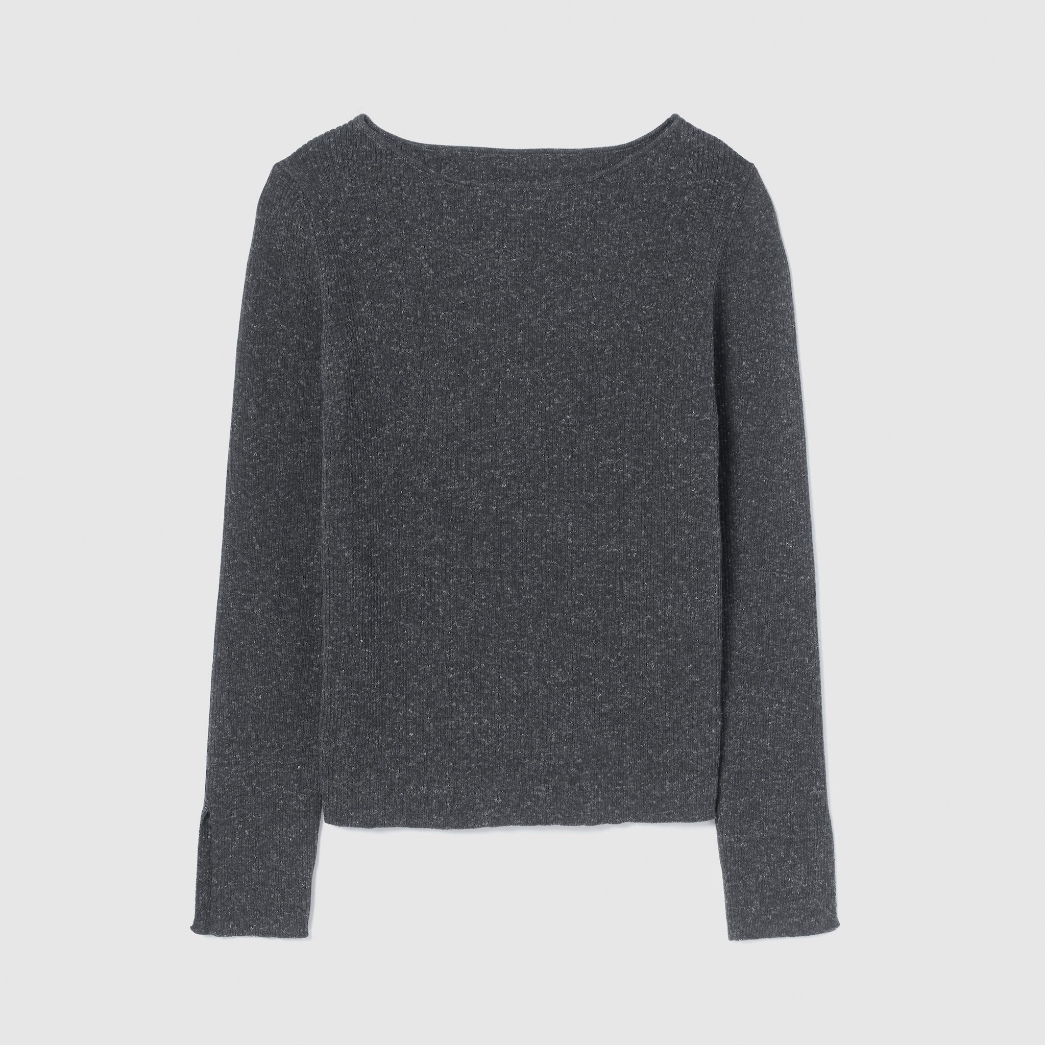 リネンコンビスリットsleeveニット