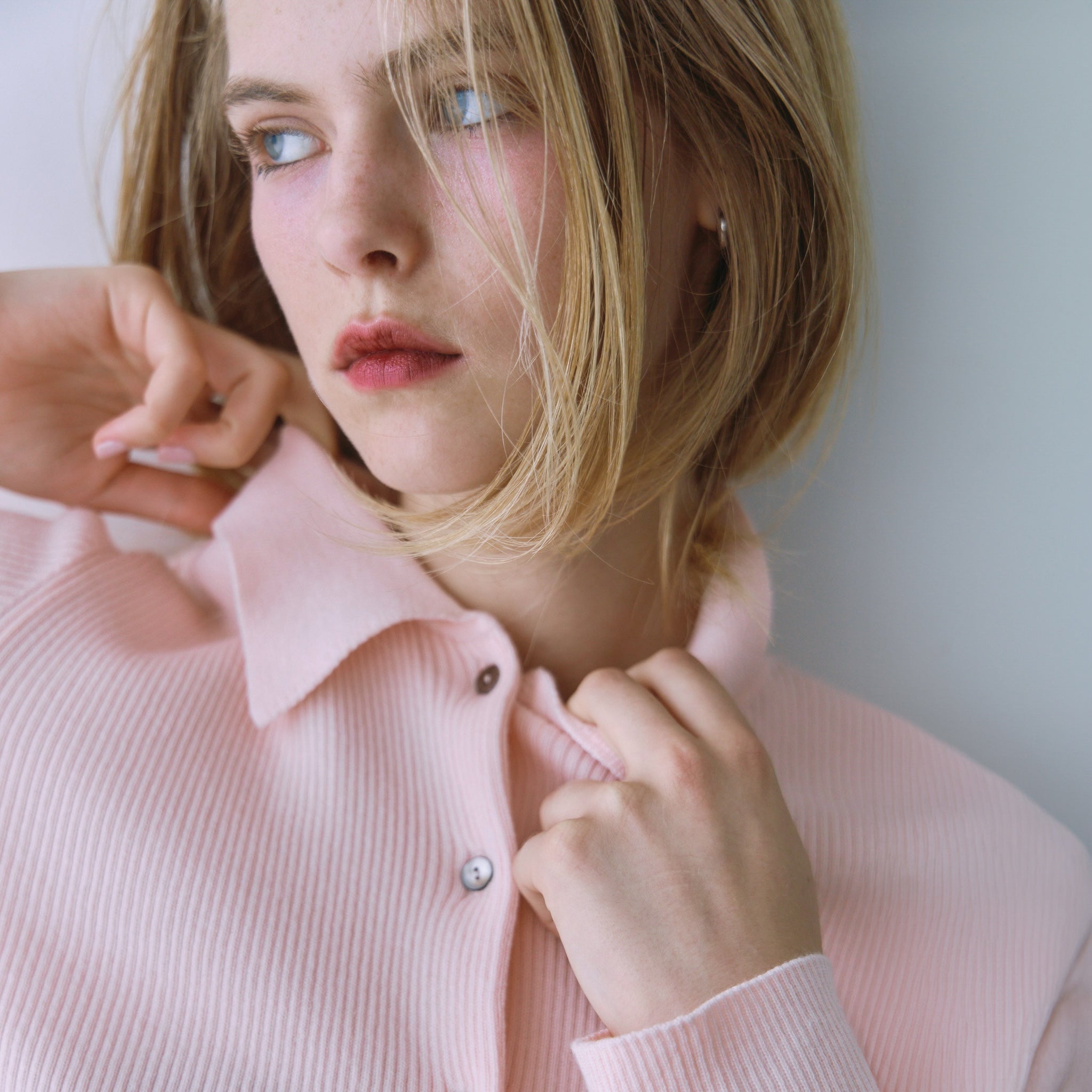 Linen Combination Compact Cardigan