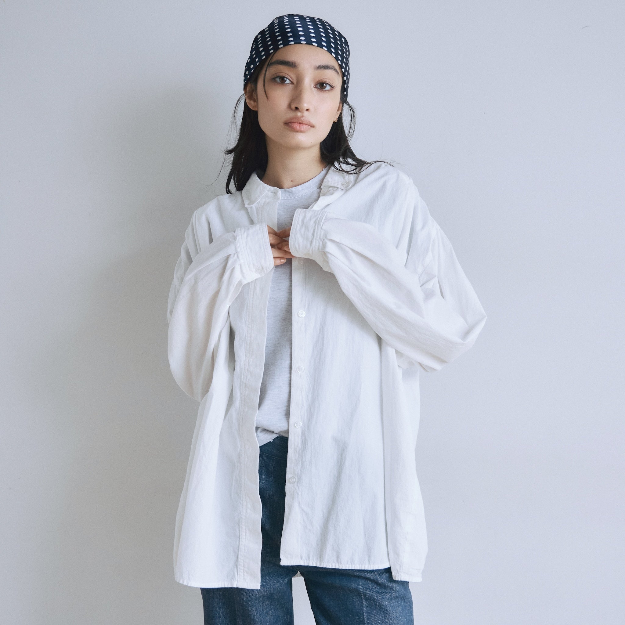 SeaRoomLynn♡シールーム CottonWashボタンダウンタックシャツ Cotton Washボタンダウンタックシャツ