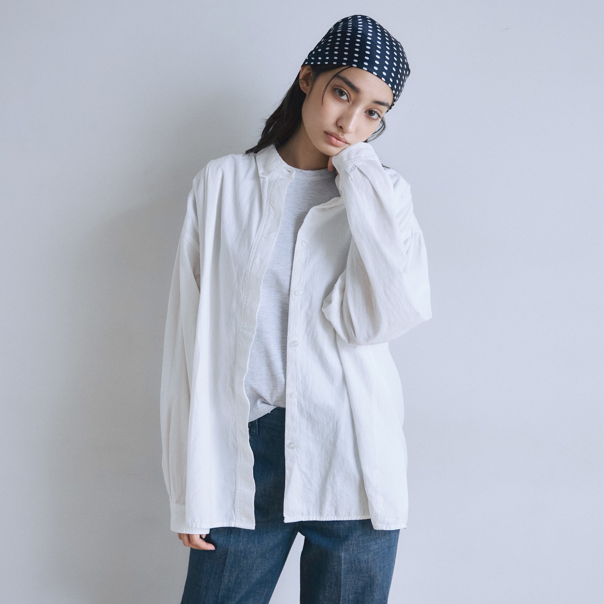 Cotton Washボタンダウンタックシャツ