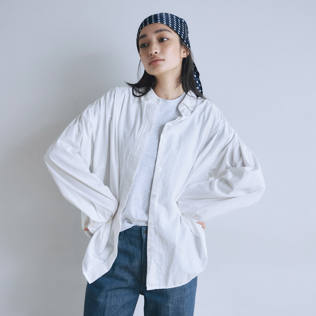 Cotton Wash Button Down T-Shirt