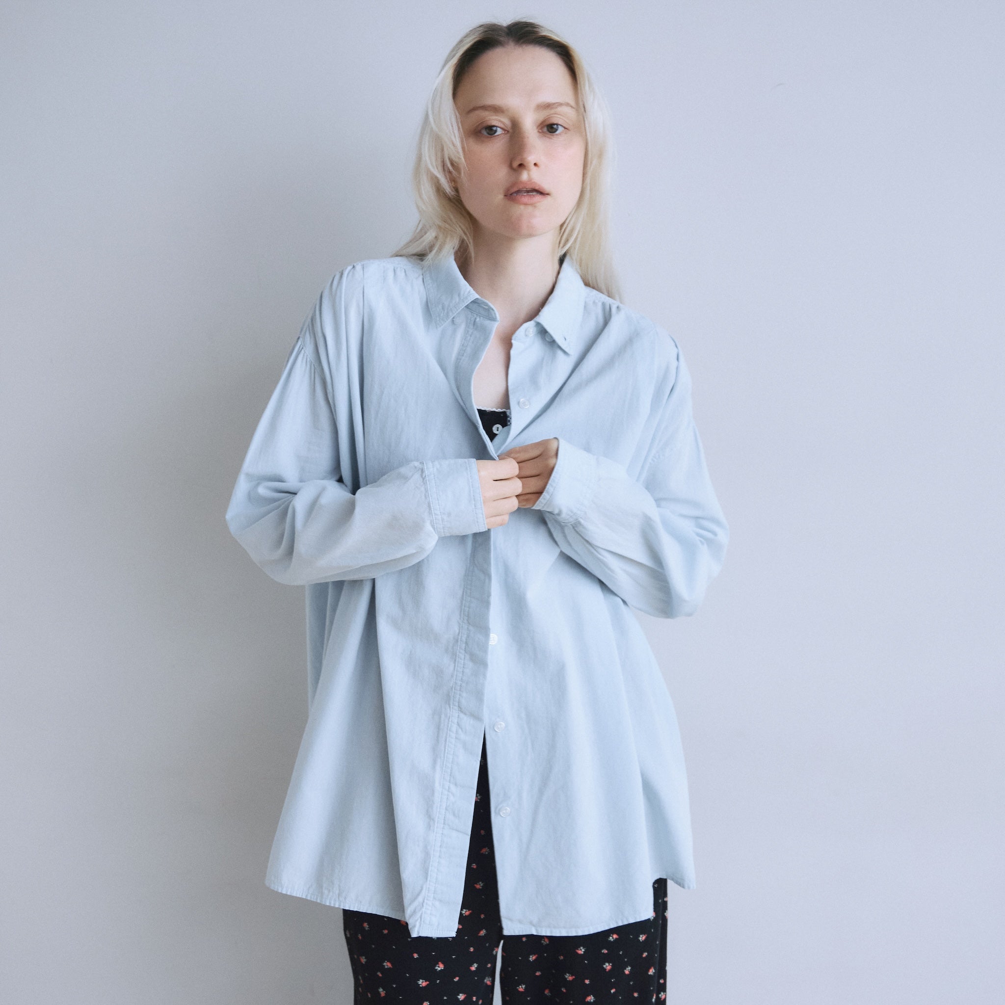 Cotton Washボタンダウンタックシャツ