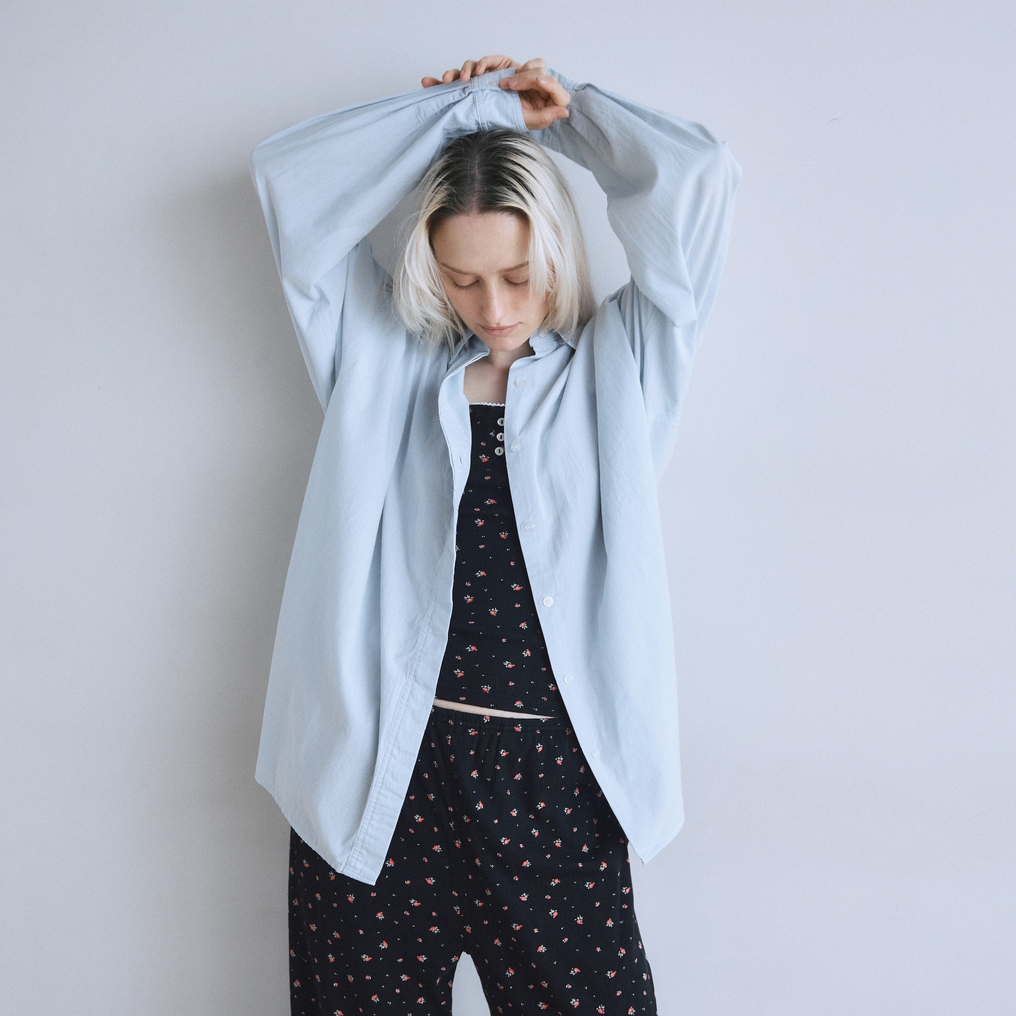 Cotton Washボタンダウンタックシャツ
