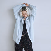 Cotton Wash Button Down T-Shirt