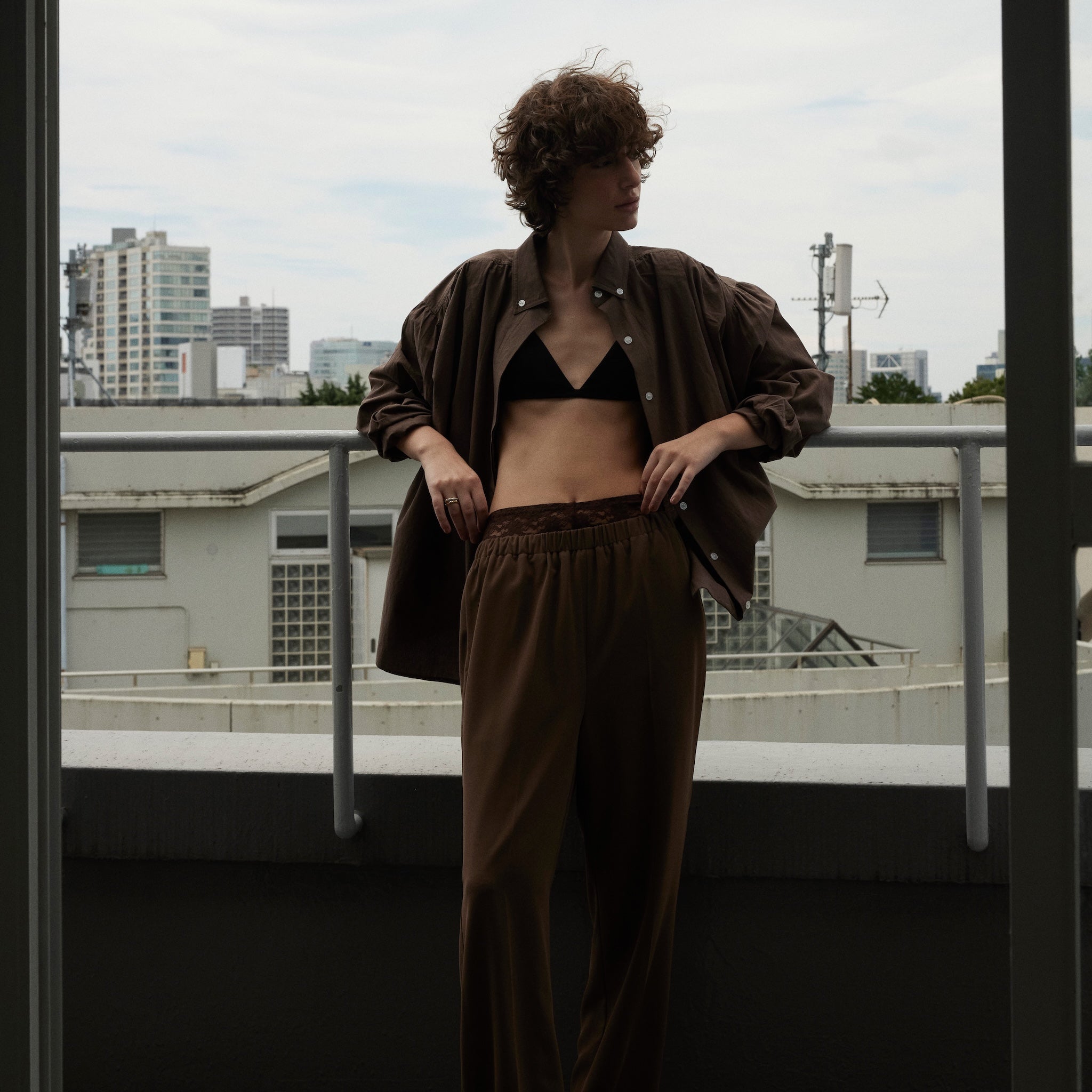 Cotton Washボタンダウンタックシャツ