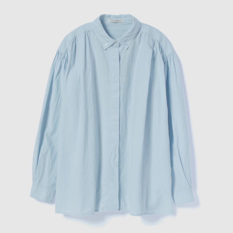 Cotton Wash Button Down T-Shirt