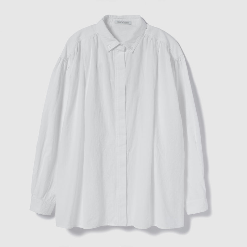 Cotton Wash Button Down T-Shirt