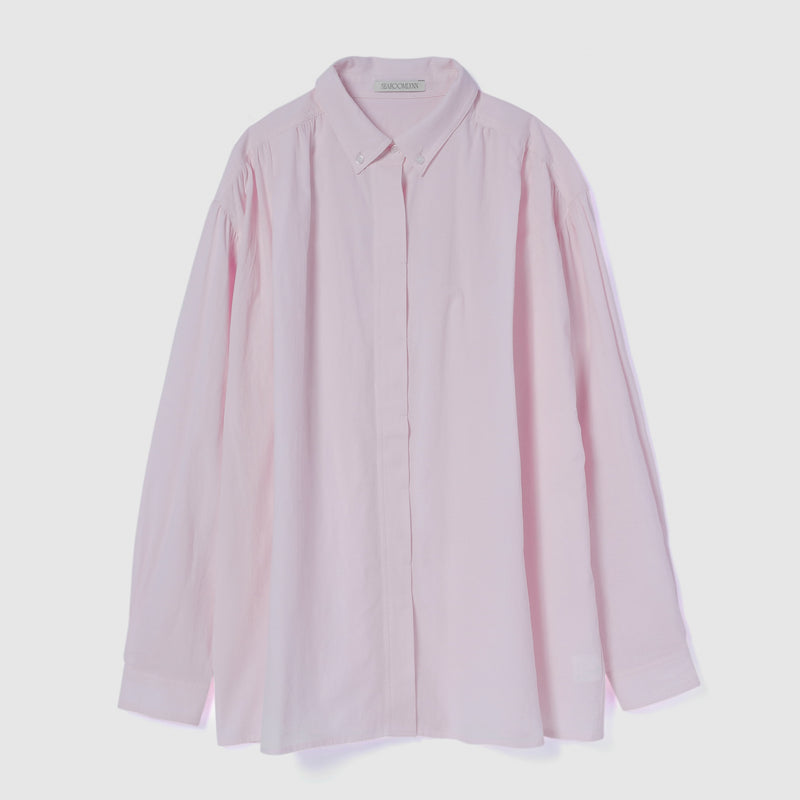 Cotton Wash Button Down T-Shirt