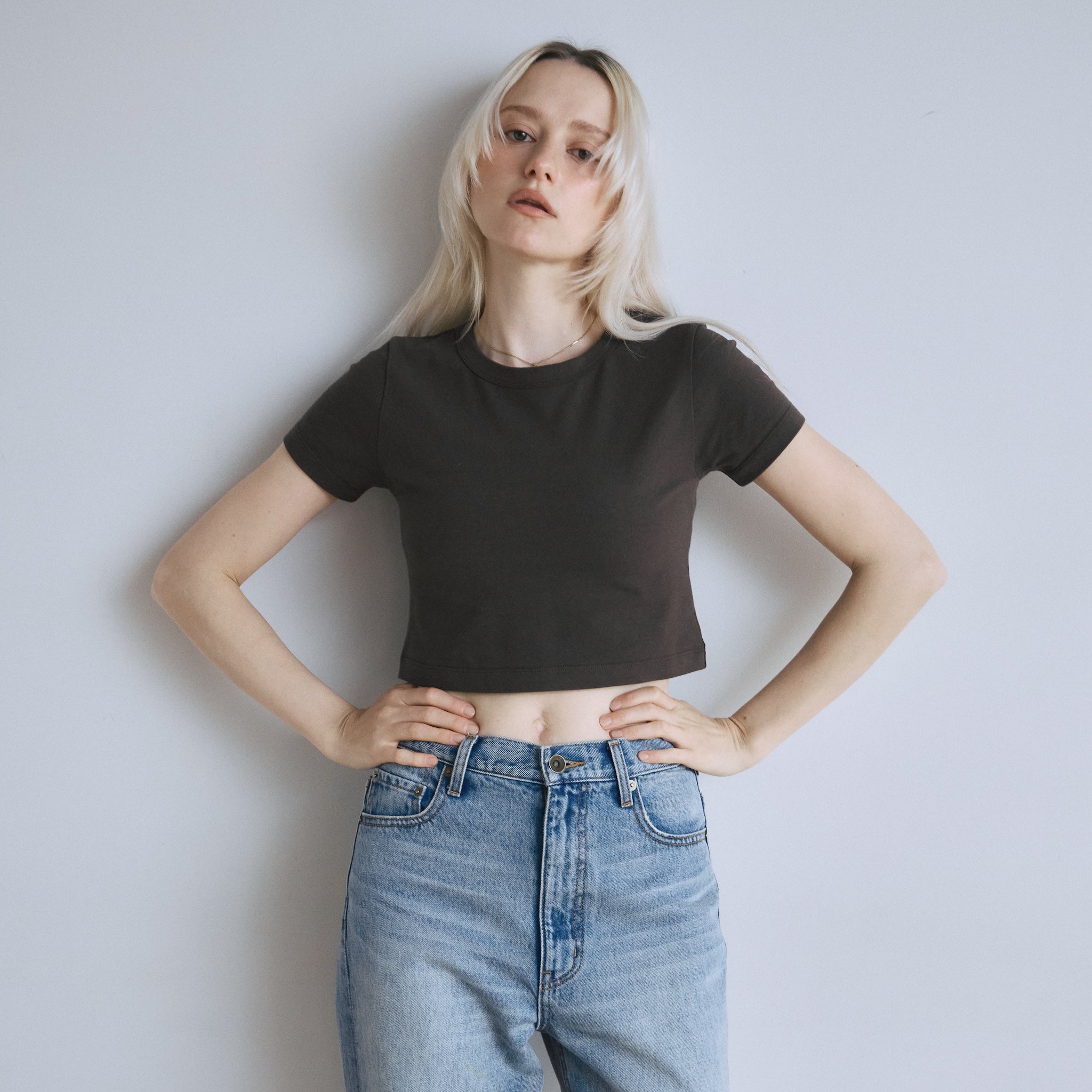 searoomlynn リサイクルコットンクロップド Tシャツ リサイクルコットンcomfy クロップド Tee