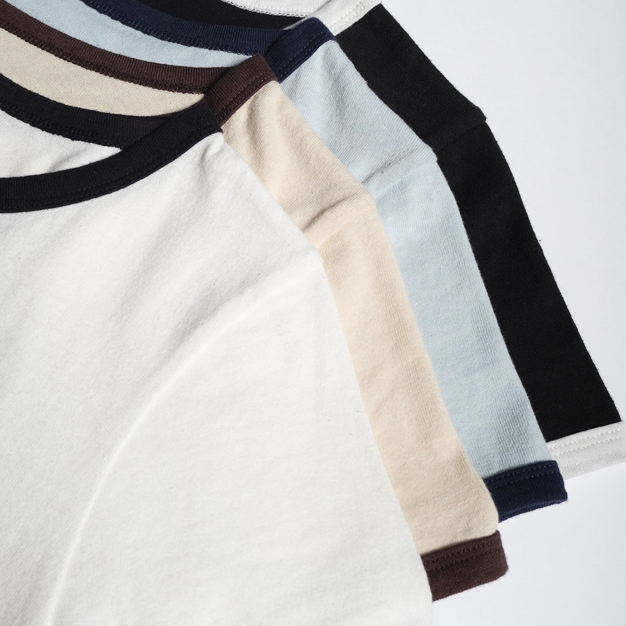 リサイクルコットンリンガーTシャツ