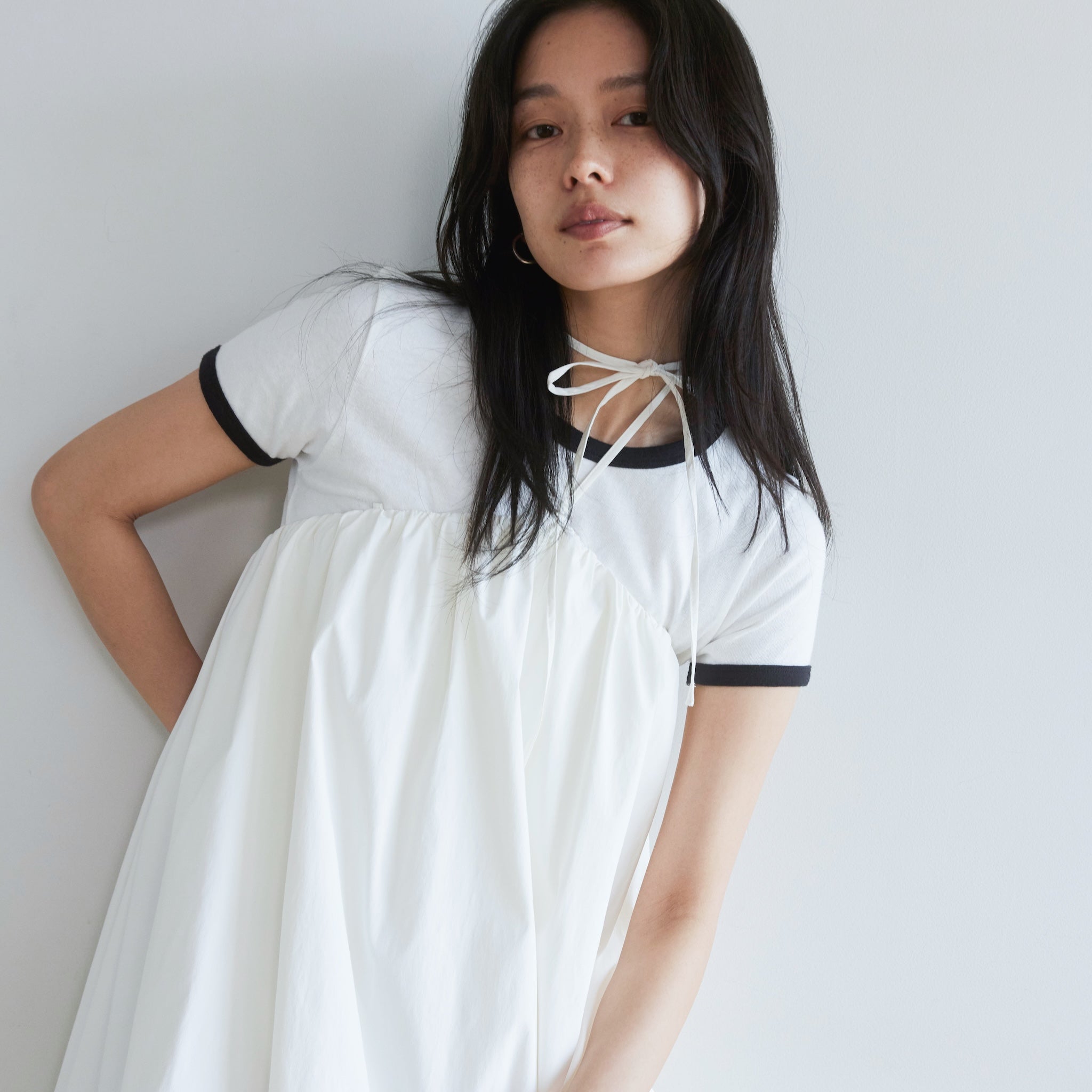 リサイクルコットンリンガーTシャツ