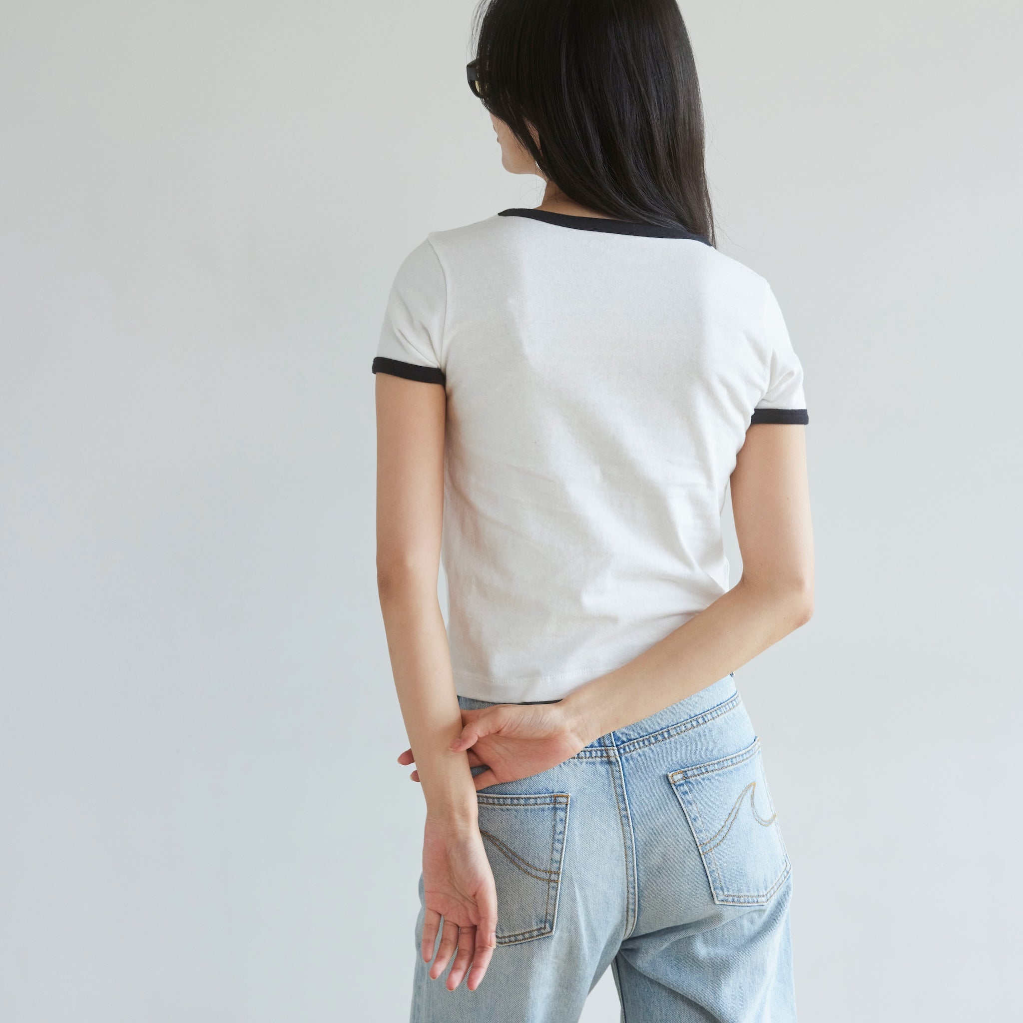 リサイクルコットンリンガーTシャツ